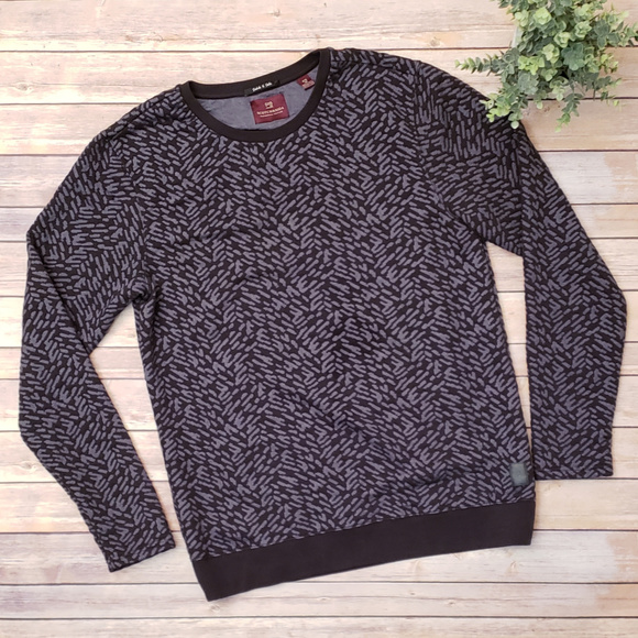 Scotch & Soda Other - Scotch & Soda Crew Neck Black Gray Sweater Size XL